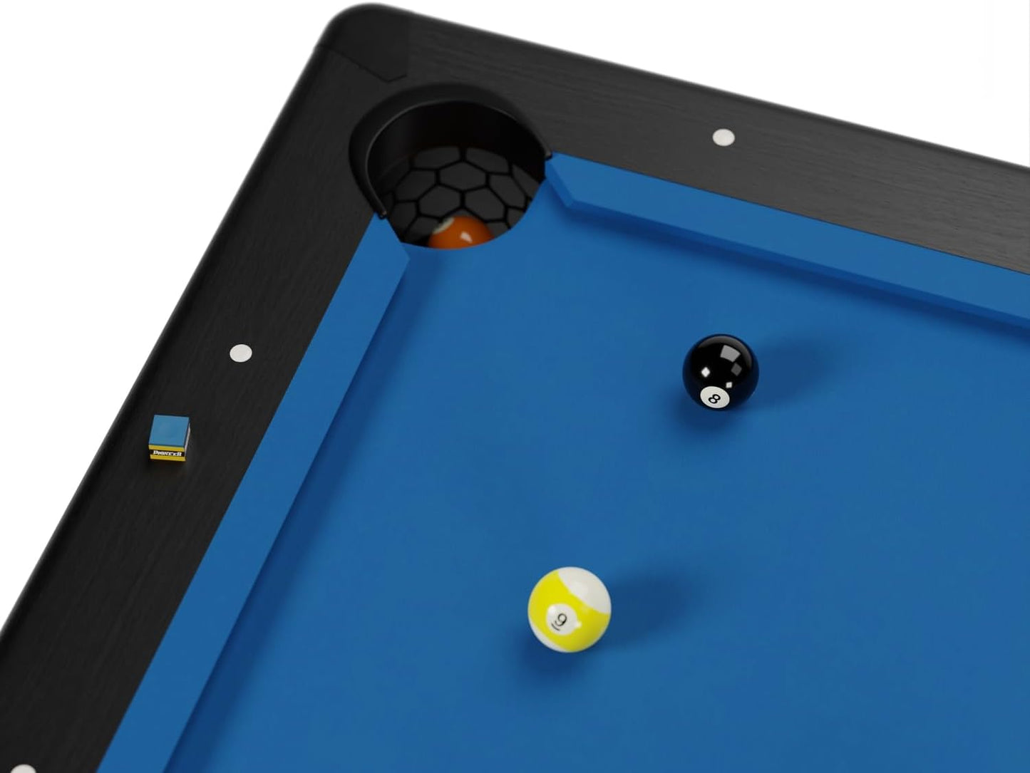 Table de billard compacte tapis bleu