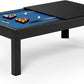 Table de billard compacte tapis bleu
