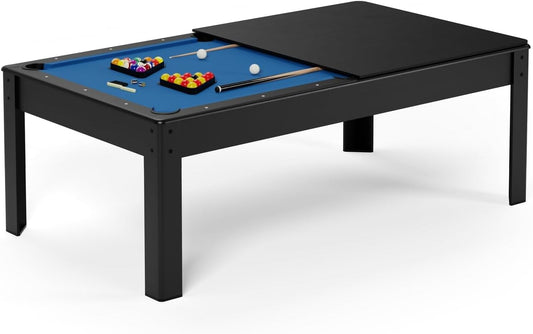 Table de billard compacte tapis bleu