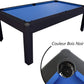Table de billard compacte tapis bleu